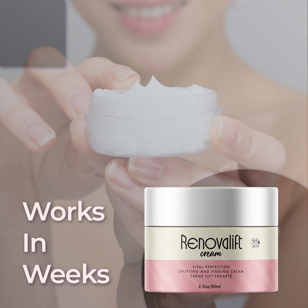 MJO Renovalift gentle formula bottle suitable for various skin types
