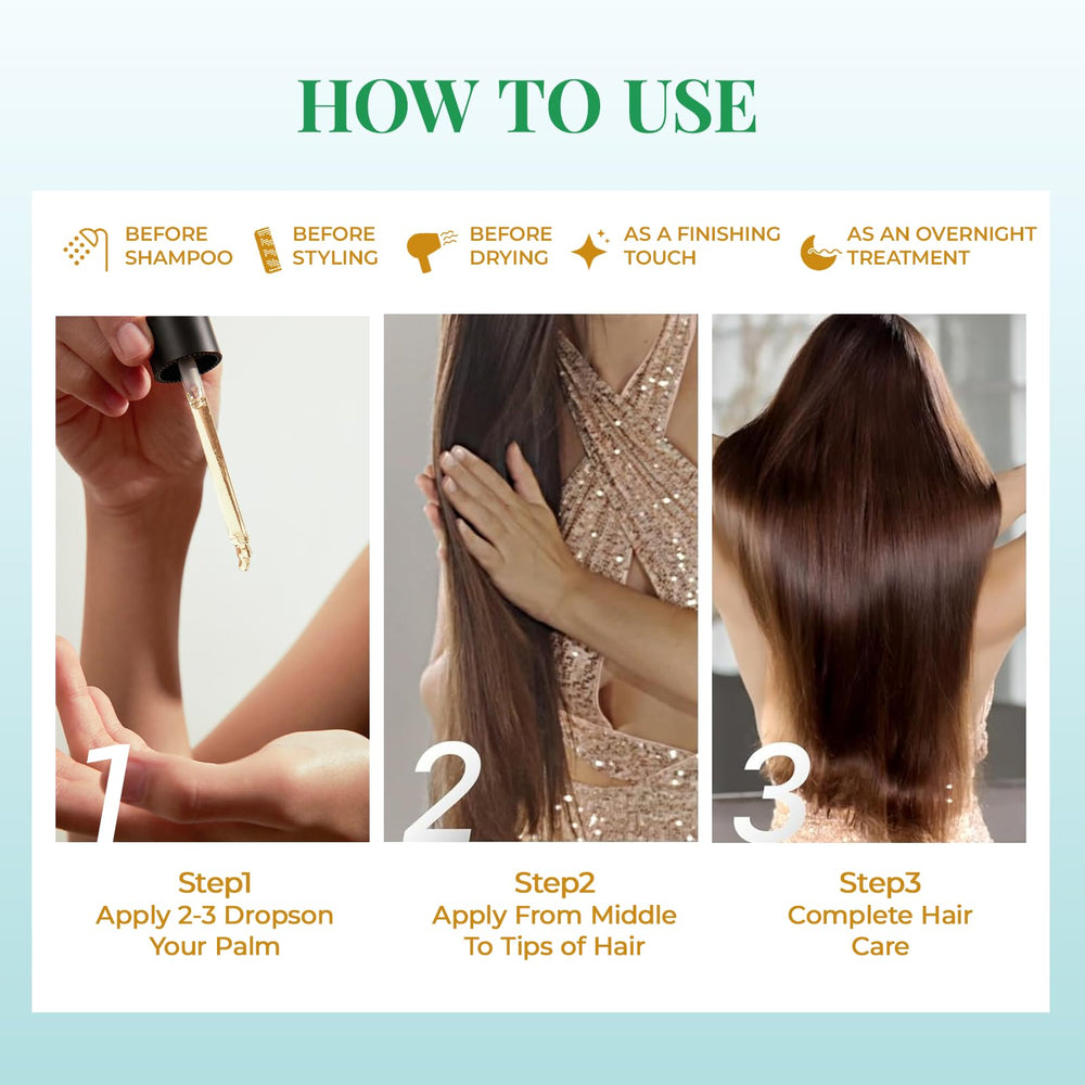 MMPANG Rosemary Oil for thicker looking hair and healthier shine.