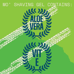 Applying Mo' Handsome gel for a smooth, comfortable shave