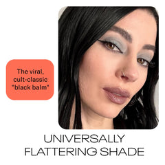 MOB Beauty M138 high shine finish close-up on lips