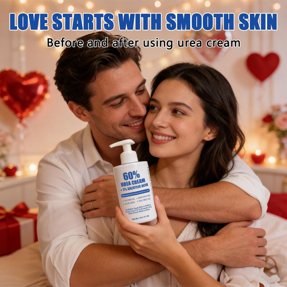 MOC LINK Urea Cream 60% pump dispense showing Easy daily application.