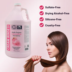 MODA Cream Rinse label emphasizes family-friendly, all-ages use