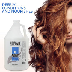 MODA conditioner leave-in application demonstrates extra nourishment