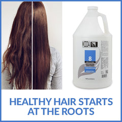 MODA conditioner in shower setup ready for routine care