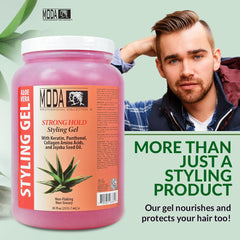 MODA hold test image showcasing long-lasting control across hair types.