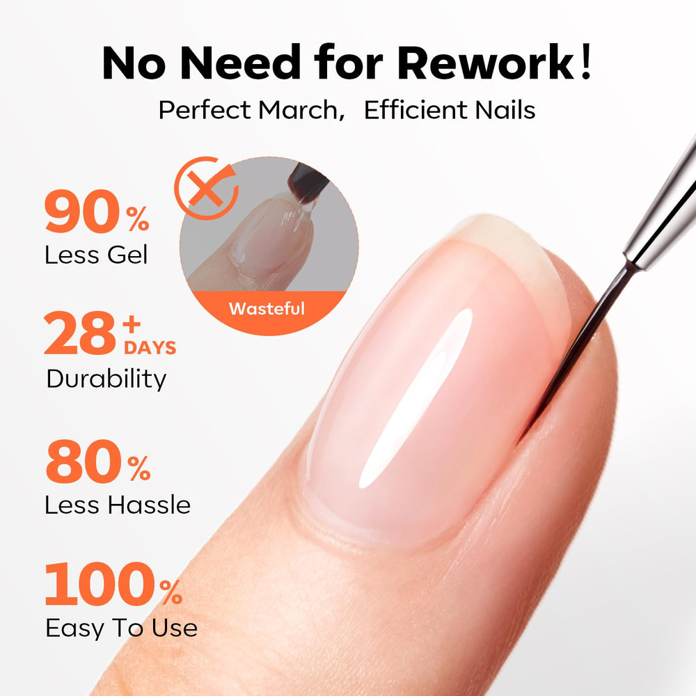 Modelones apex build and nail shaping in action on a natural nail.