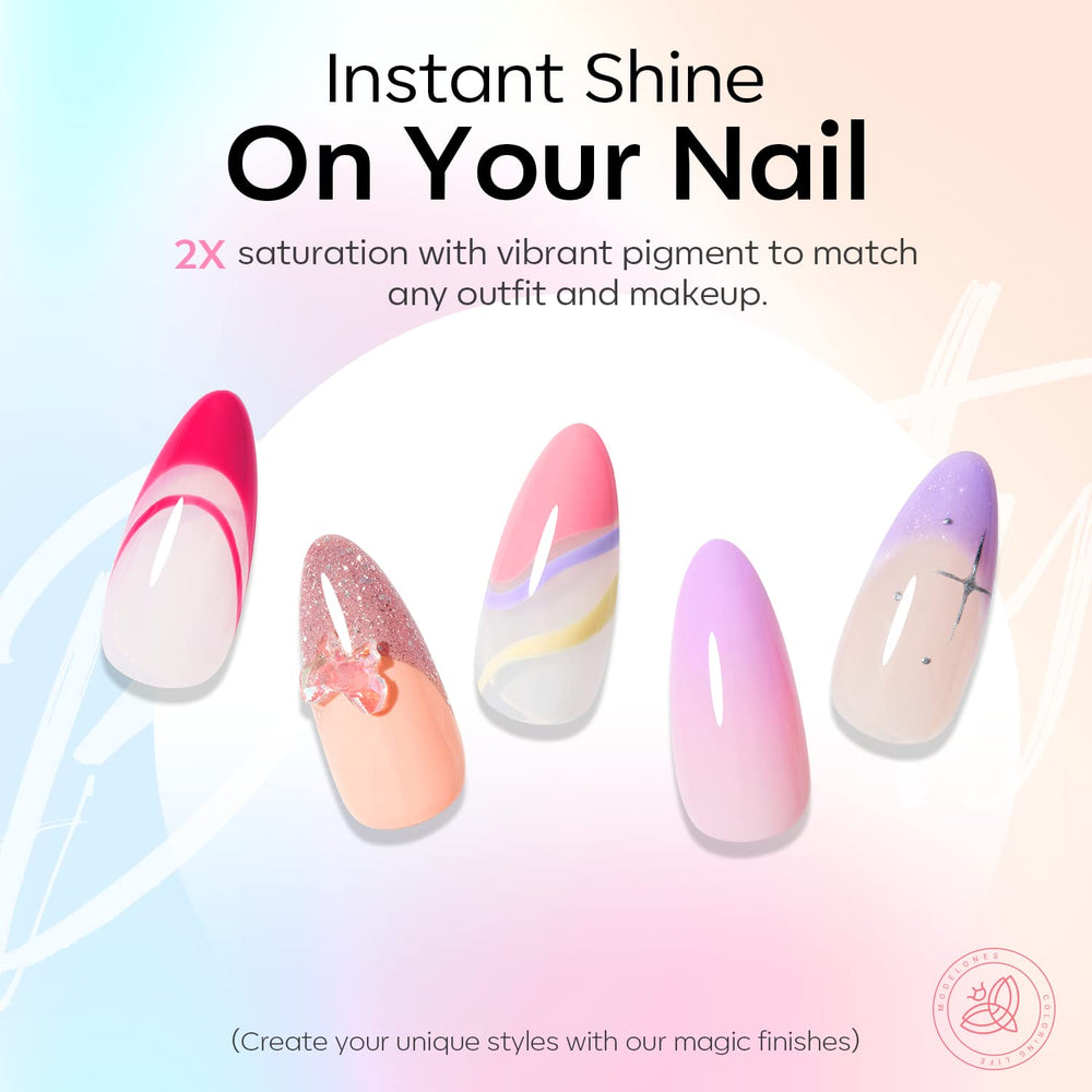 Modelones base coat no‑wipe bottle for smooth adhesion