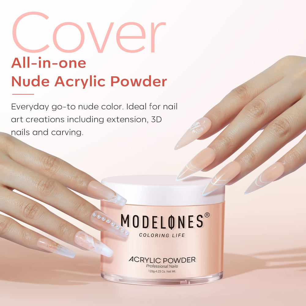 Modelones base overlay application without nail lamp curing for safety.