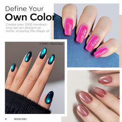 Modelones Lake Blue Cat Eye Gel creates cool, deep reflections