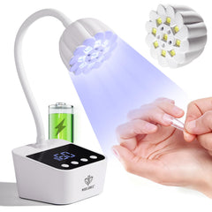 Modelones cordless UV nail lamp front view for convenient home use