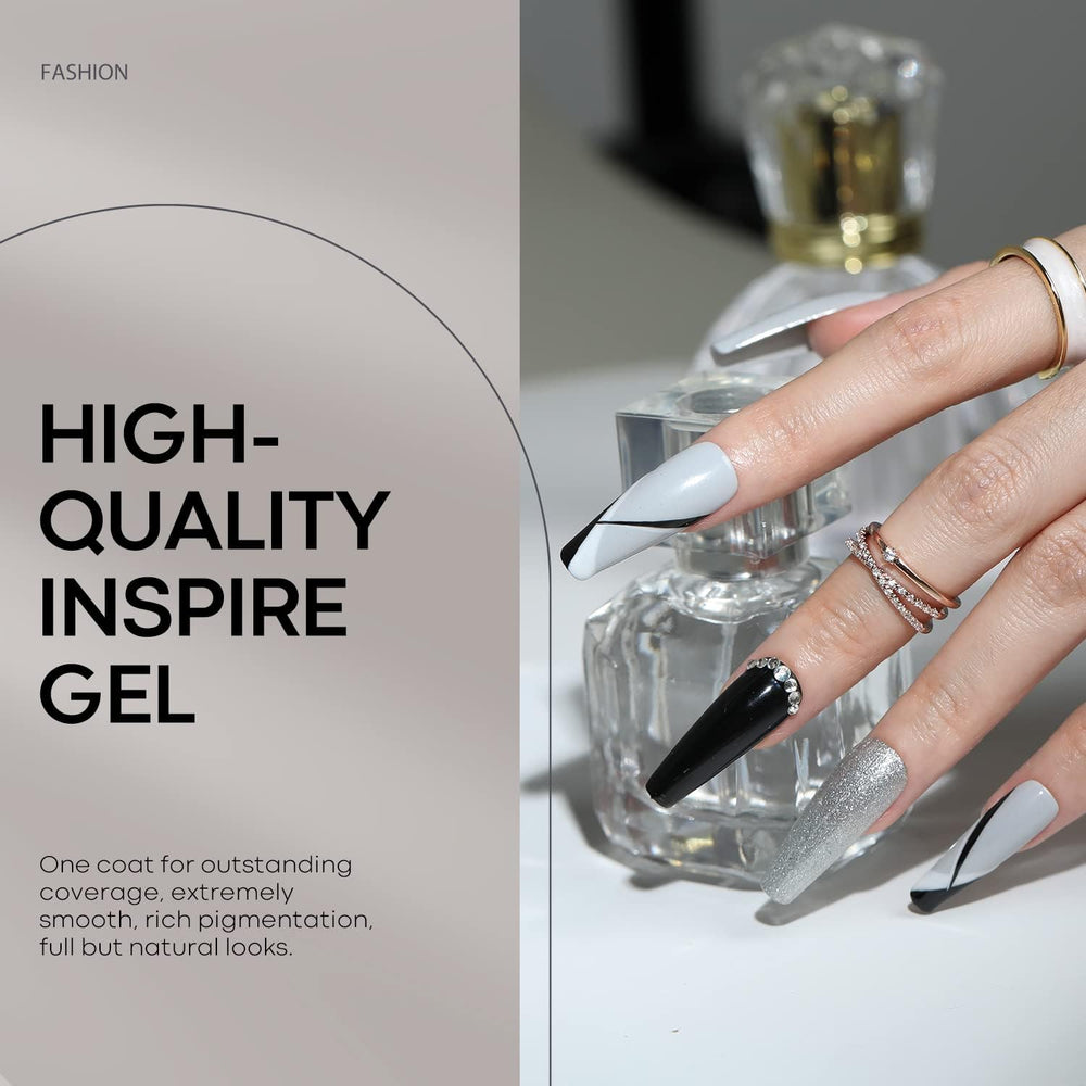 Modelones dark cloud shade bottle highlights a moody, refined look ideal for minimalist nails.