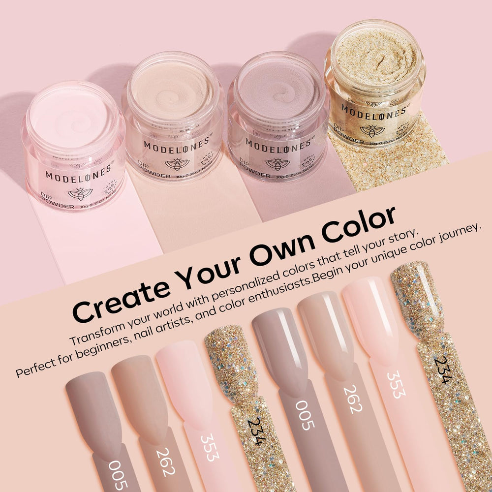Modelones base coat in set boosts color depth and longevity.