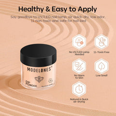 Modelones glass nail file smooths and shapes nails with durability.