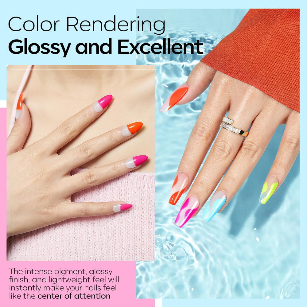 Modelones Dip Powder Kit blue color for bold, fashion-forward nails