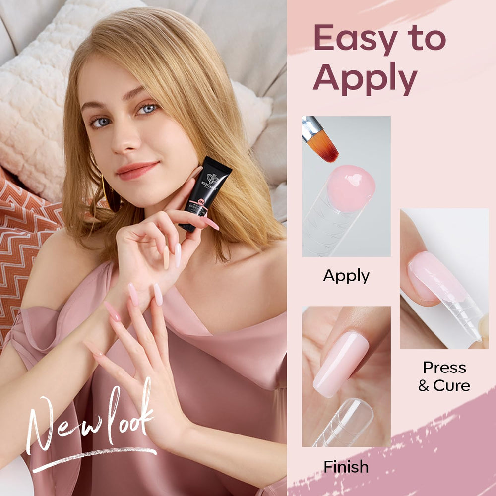 Modelones 48 dual nail forms in 12 sizes for custom extensions.
