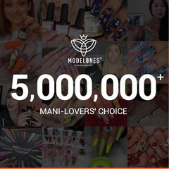 Modelones Easy 1-coat application with 60-second cure for at-home manicures