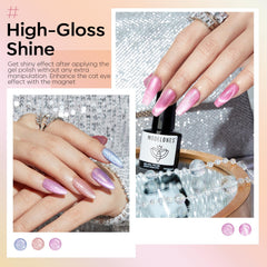Modelones easy-glide brush enables precise nail application and smooth color lines.