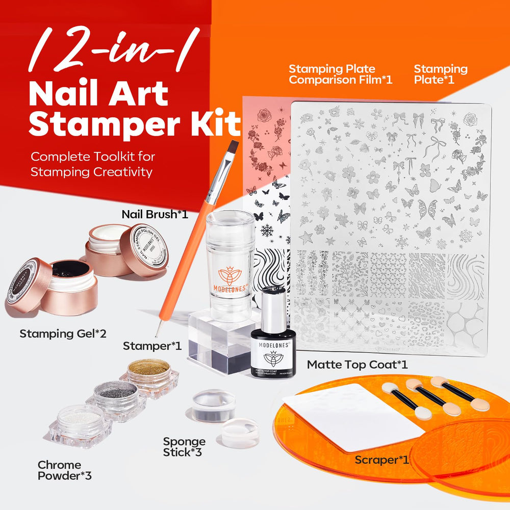 Modelones French-tip-stamper for precise French tips at home