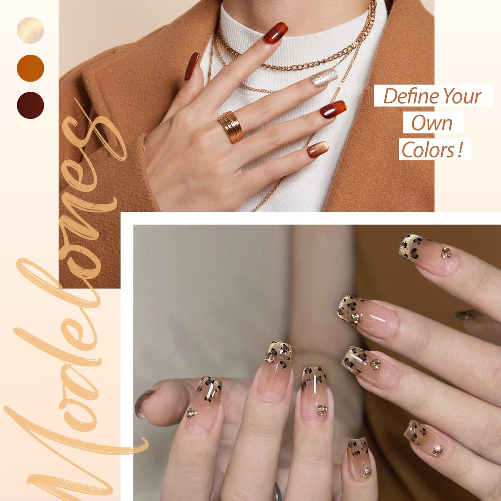Modelones clear blooming gel enhances textures with liner pen details