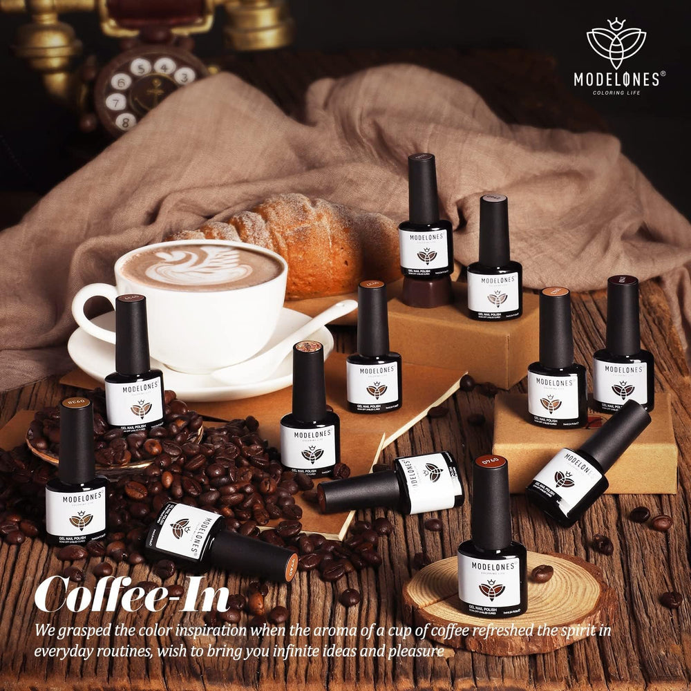 Modelones tawny cinnamon brown bottle for warm, sophisticated nails