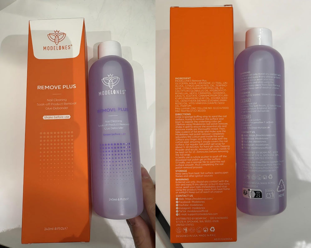 Modelones acetone option suitable for sensitive nails and skin