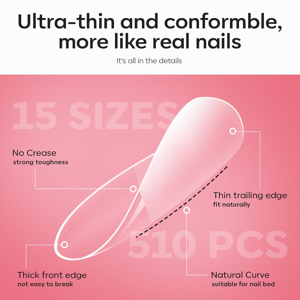 Modelones half-matte texture enhances adhesion and natural look.