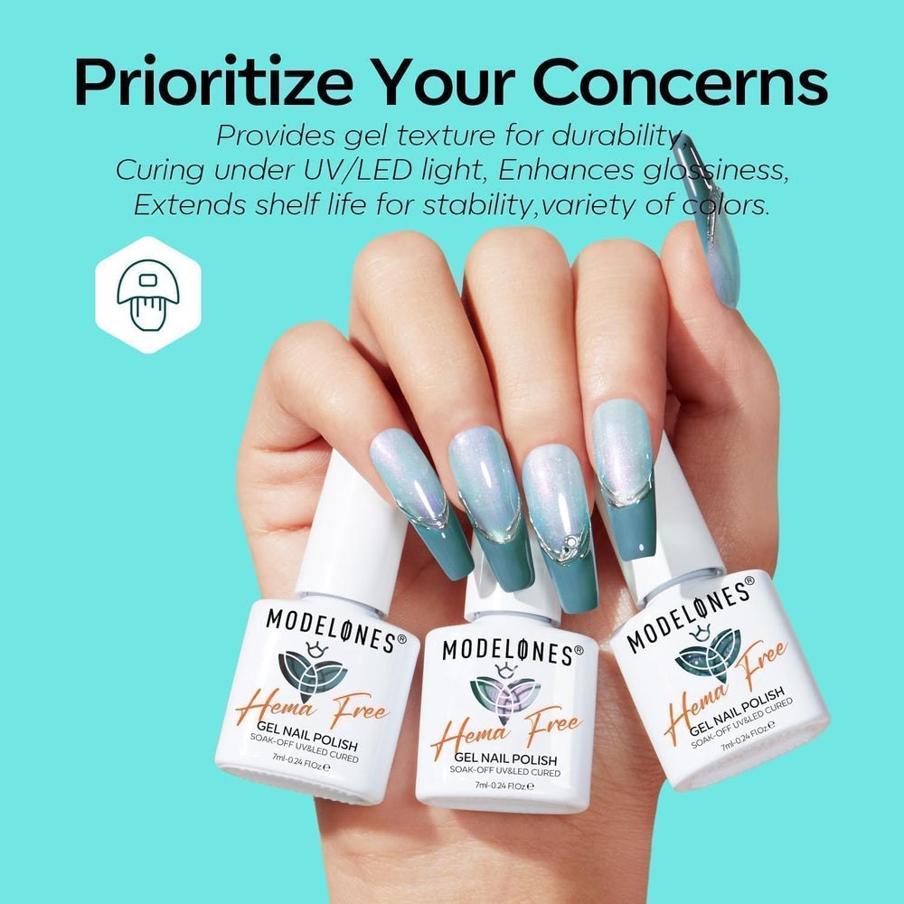 Modelones holographic glitter polish adds festive nail shine
