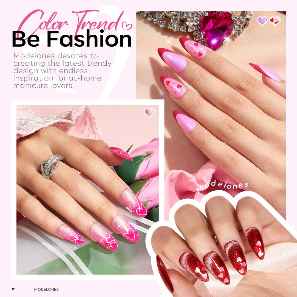 Modelones mermaid pink gel polish for vibrant, ocean-inspired nails.