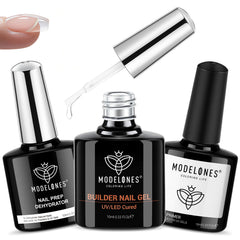 Modelones Nail Dehydrator bottle ensures clean nails for better adhesion.