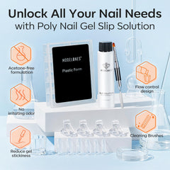 Modelones nail tips clips kit for secure gel shaping