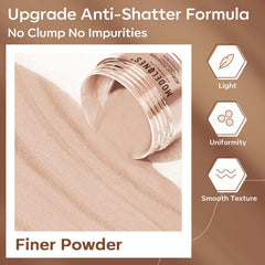 Modelones nude powder bottle close-up for at-home nail art prep.