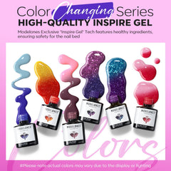 Modelones ombre cocktail-inspired gels create eye-catching gradients and color shifts.
