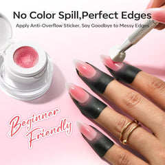 Nail art sponges paired with Modelones Pat Painting Gel for smooth blending