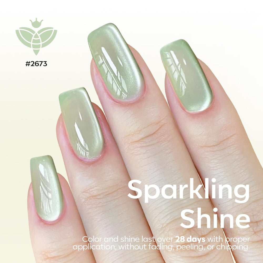 Pink cat eye gel polish for vibrant, summer-ready nails