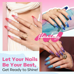 Modelones quick-dry formula dries in minutes for at-home manicures.