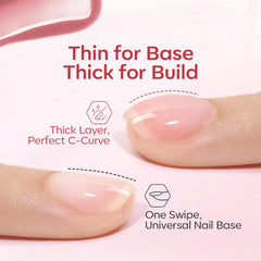 Modelones Rubber Base Gel 6-color set ready for versatile nude mani.