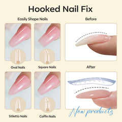 Modelones Toe Nail Forms 60pc for precise pedicure extensions