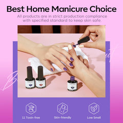Modelones Valentine's gift-ready gel kit for stylish at-home nails.