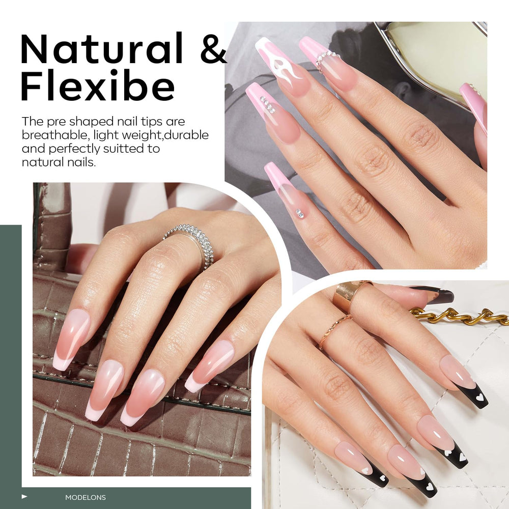 Finished gel manicure using Modelones X Nail Gel Kit