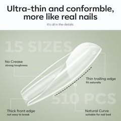 Nail tips clipper shown with precise trimming for length