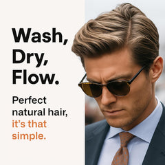 Modern Mammals shampoo alternative highlights natural hair texture and volume.