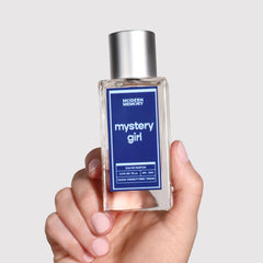 Modern Memory Mystery Girl notes peach and jasmine evoke inviting aroma