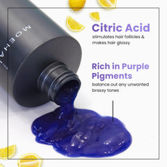MOEHAIR bottle with pump highlights easy application while preserving salon-fresh color.