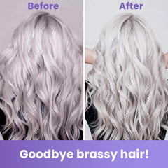 MOEHAIR Color Vibrant Silver Shampoo scalp-detail with clean, refreshed scalp.