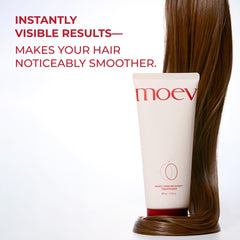 Applying MOEV Annurcatin Hair Mask to damp hair mid-lengths to ends