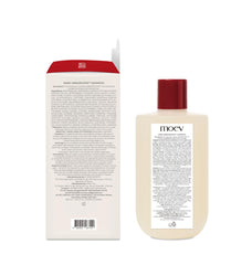 MOEV ANNURCATIN Shampoo back-label detailing ingredients and usage directions