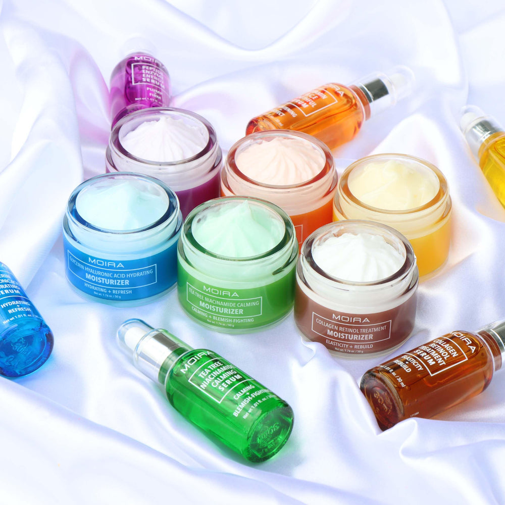 Moira cruelty-free sustainability emblem signals ethical, vegan-friendly skincare choice.