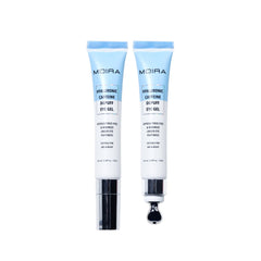 Moira Hyaluronic Caffeine Eye Gel bottle helps refresh the under-eye area.