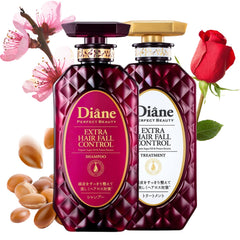 Moist Diane anti hair loss shampoo bottle highlighting clinically proven formula for fuller hair