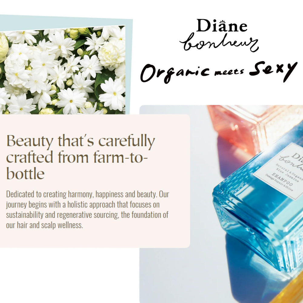 Moist Diane shampoo pump-top close-up highlights convenient dispensing.